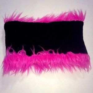 Reversible Scarf Pink & Black